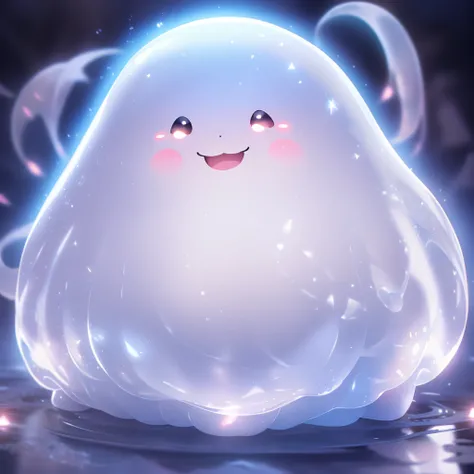 Lovely ghost all the time，A healing smile