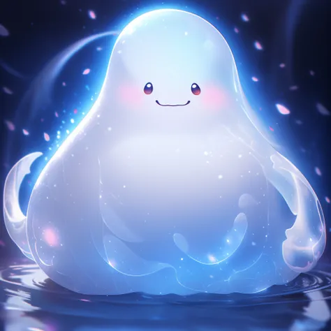 Lovely ghost all the time，A healing smile