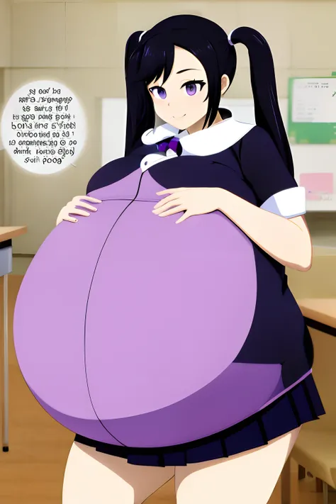 Twintails, black hair,Big Baby Bump pregnant, school uniform, Big boobs, nipple, cum,16 years girl, Big pregnant Belly, Big Pregnant girl, Largest Belly of Pregnant, Huge 9 months Pregnancy Pregnancy Belly, purple eyes, Hugest pregnancy belly