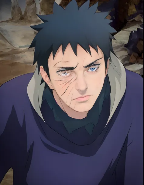 a close up of a person with a black hair and blue eyes, pain from naruto, from naruto, sasuke uchiha, joker as naruto, okata kazuto, joker looks like naruto, hinata hyuga, itachi uchiha, itatchi uchiha, akatsuki akira, ohararyu, inspired by Kamisaka Sekka