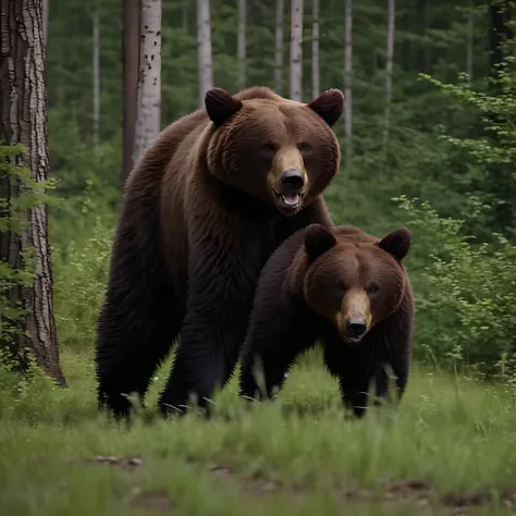 Bear attacking a person, angry bear, national geographic footage, nature documentry footage, bear, running from bear, prowling through the forest, wildlife documentary,