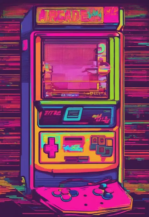 kawaii aesthetics, Sala de juegos arcade, NULO, Vaporwave, synthwave