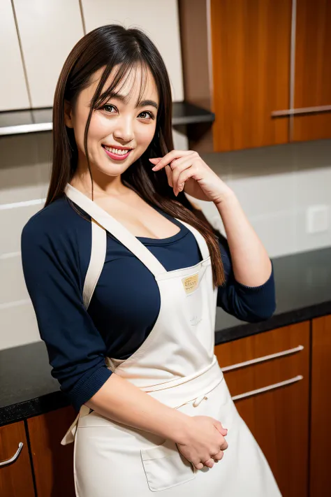 a woman is cooking, (wearing kitchen_apron:1.3),
good hand,4k, high-res, masterpiece, best quality, head:1.3,((hasselblad photog...