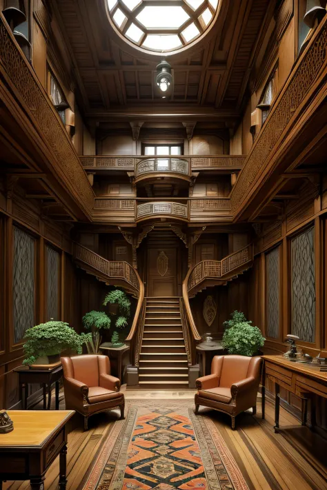 fantasy room by mc escher, furniture by wes anderson and ellen jewett