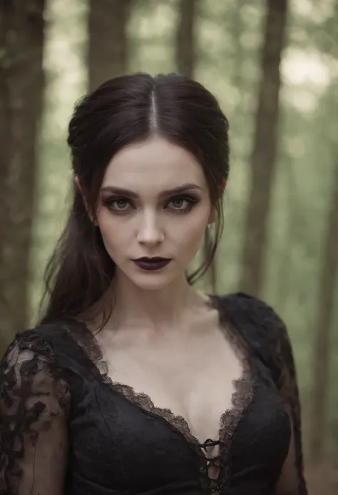 sexy gothic girl,upper body