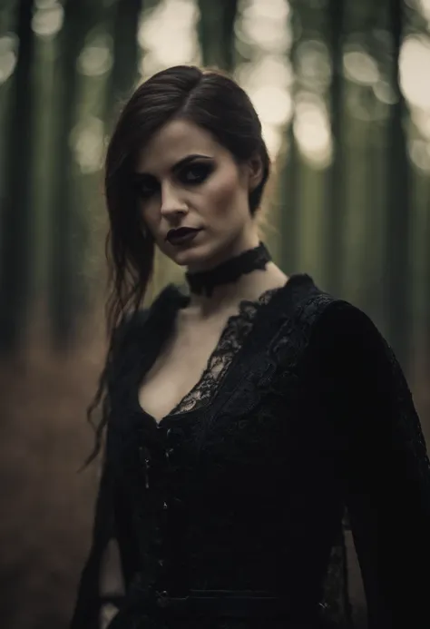 sexy gothic girl,upper body