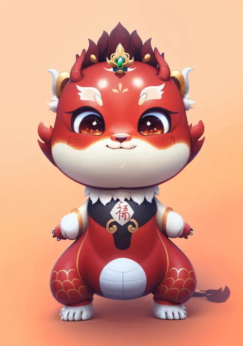 Image IP combining the national chao dragon and bronze, cute little dragon, as an anthropomorphic dragon, inspired by Park Hua, drak, Furry Chinese dragon, anthropomorphic dragon, dragon-shaped human, inspired by Gong Xian, inspired by Li Mei-shu, advanced...