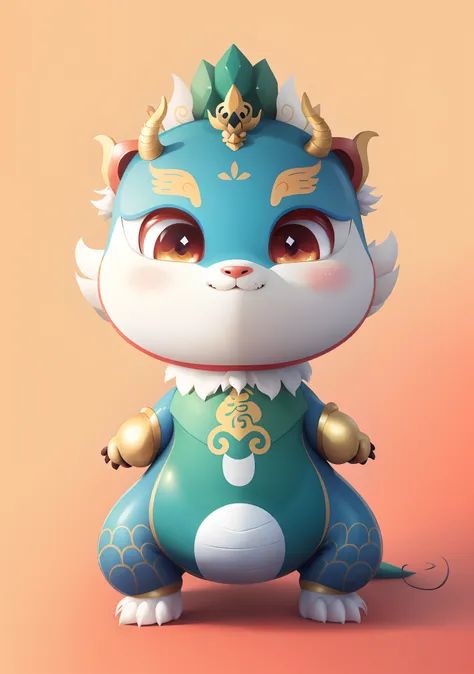 The image IP of the national tide dragon combined with bronze, cute little dragon, as an anthropomorphic dragon, inspired by Park Hua, drak, Furry Chinese dragon, anthropomorphic dragon, dragon-shaped human, inspired by Gong Xian, inspired by Li Mei-shu, a...