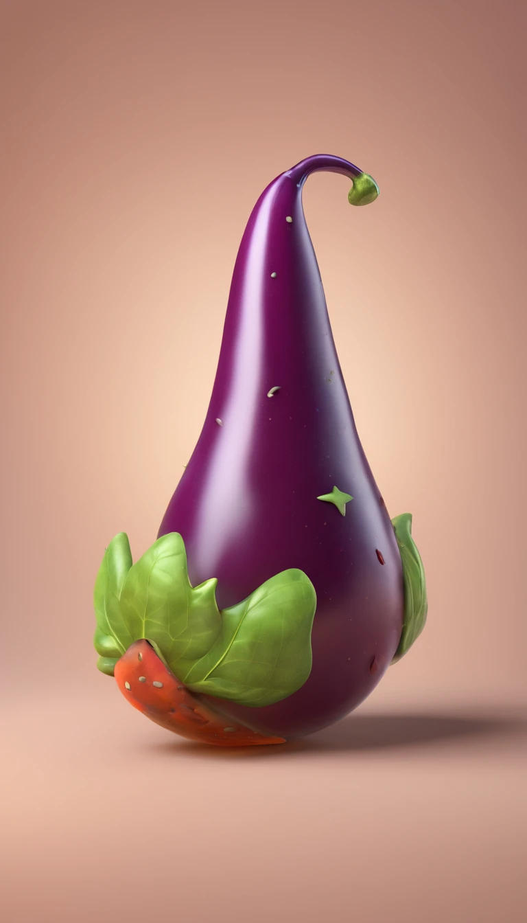 Poster, SUPER EGGPLANT CHARACTER