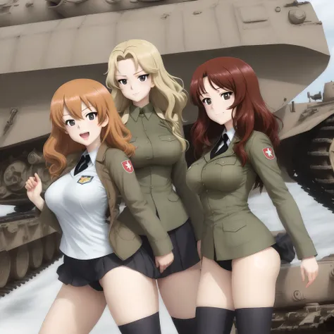 A woman, girls und panzer,