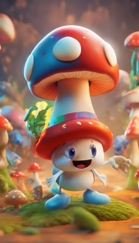 Poster, SUPER MUSHROOM CHARACTER