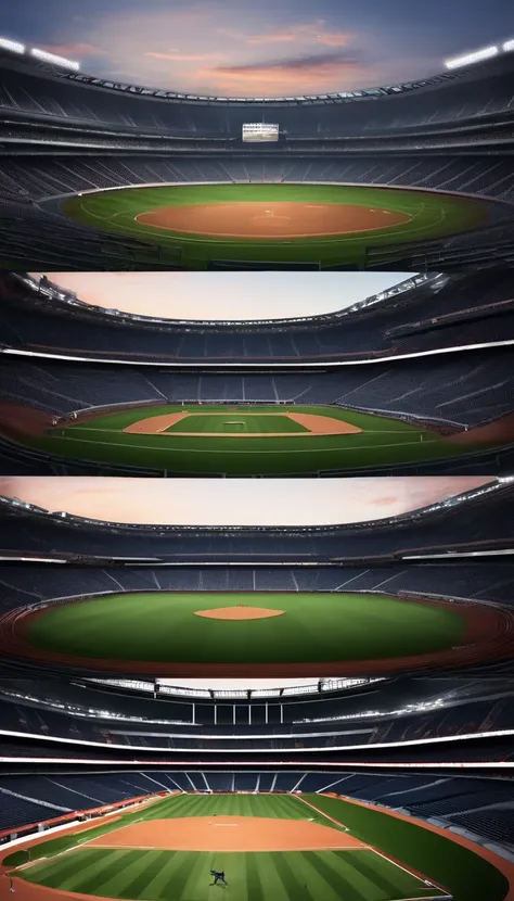 The background is the stadium, baseball stadium, stadium landscape, Stadium, stadium setting, soccer court, anime big breast, offcial art, Art Deco Stadium, advertisement picture, arena background, detailed scenic view ，isometry，Overlooking 45 degrees，SLG ...