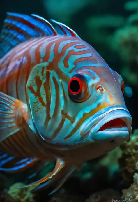 Aggressive long-skeleton bigeye fish