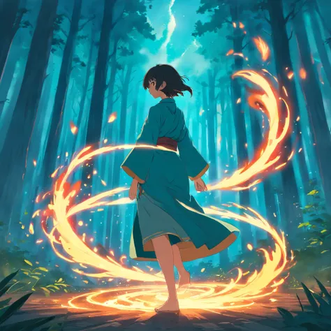 In a forest full of red flames, The essence of magic is formed through a person, His hair was as black as a shadow，His eyes were brilliant golden flames. There is a mysterious mark on his neck, Flashing with latent power. In the open space, He stood in a t...