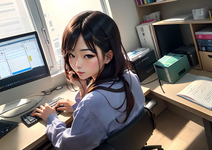 Japanese-style office worker