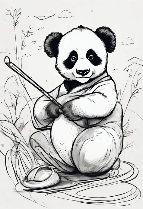 Can withstand drip panda hand painting