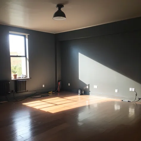 living room with black basement walls with Waterproofing and Damp Proofing