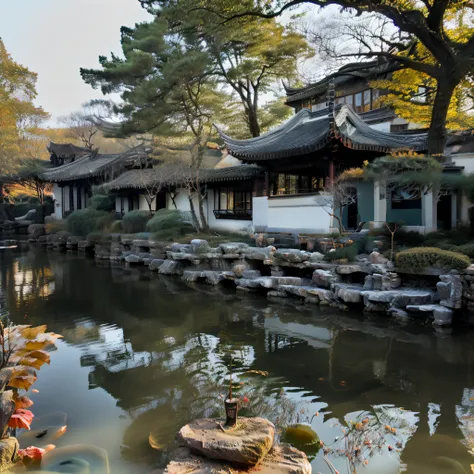 buildings by the river