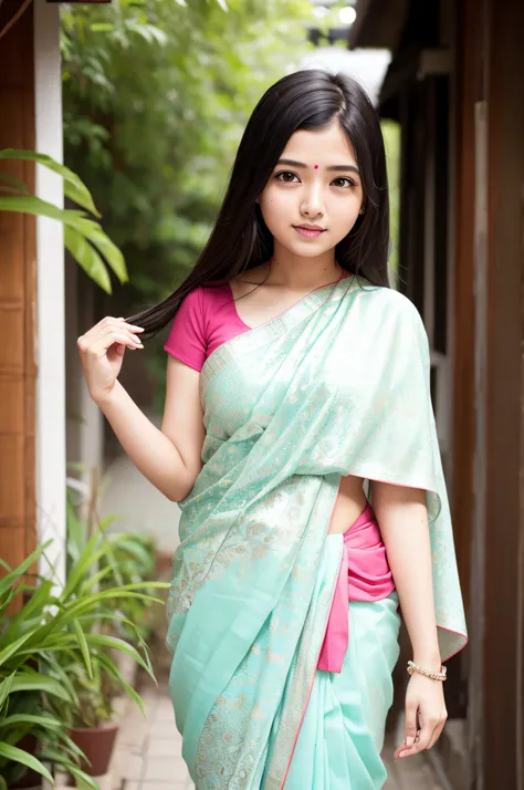 Saree、Girl in her 20s、