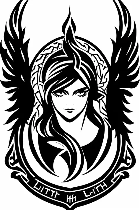 Vector logo , candle. Lilith.