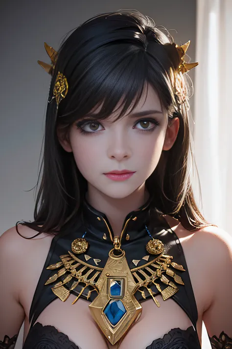 1mechanical girl,((ultra realistic details)), portrait, global illumination, shadows, octane render, 8k, ultra sharp,metal,intricate, ornaments detailed, cold colors, egypician detail, highly intricate details, realistic light, trending on cgsociety, glowi...