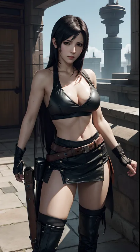 《final fantasy》Tifa Lockhart，full bodyesbian