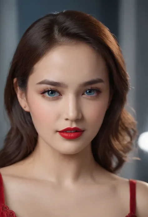 (best quality,4k,8k,highres,masterpiece:1.2),ultra-detailed,(realistic,photorealistic,photo-realistic:1.37),CHELSEA iSLAN at 18 years old,blue gloves,red high heels,pubic hair,beautiful detailed eyes,beautiful detailed lips,extremely detailed eyes and face...