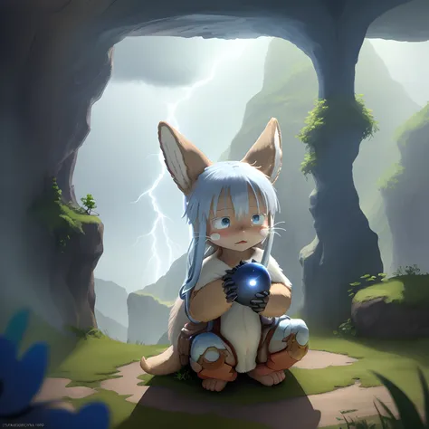 lots of lightning　blue thunder　made in abyss　nanachi