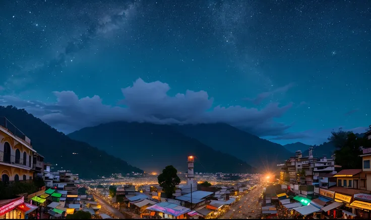 When the sun sets, Nainital awakens with a different kind of magic. Explore the town after dark and capture its enchanting nightlife. Neon signs, starry skies, and bustling markets await your lens. Illuminate the night with your photography! --auto --s2