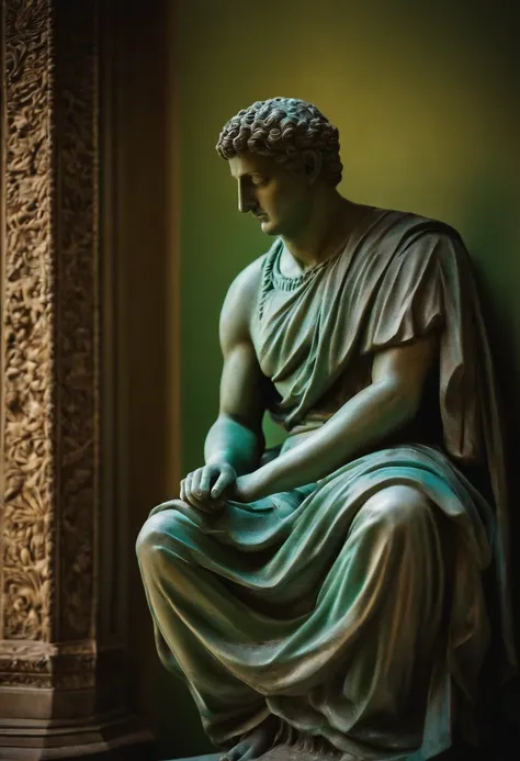 male stoic statues