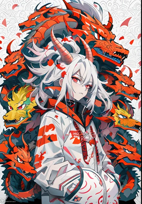 Dragon Head and Red Dragon Head anime characters, official artwork, badass anime 8 K, Dragon Girl, nagito komaeda, white haired god, mika kurai demon, Detailed Digital Anime Art, best anime 4k konachan wallpaper, Key Anime Art, Official art, official anime...