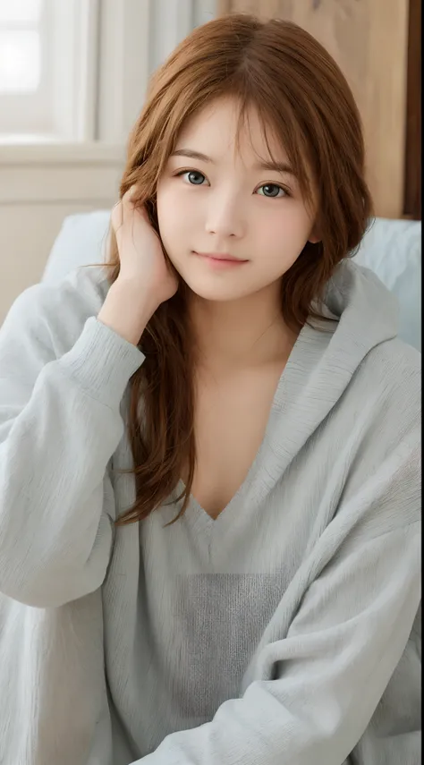 cute girl photo realistic