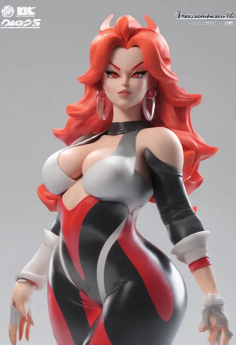 thicc android 21 from dragonball in an tight dress