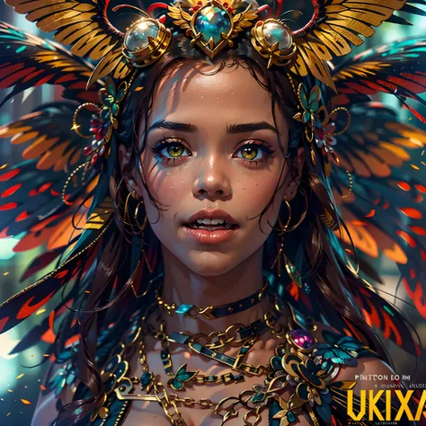 Sun Masterpiece ultra deep path forest Goddess play handled guitar jukebox graduate equirectangular_360 Beholder urban "Tessa Thompson" priestess Caduceus crux global luminescence saturate Sunlight ecstatic volumetric lightning contrast meticulously intric...