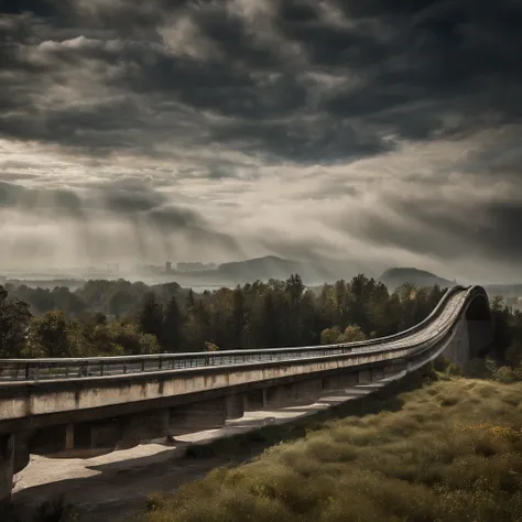 Use architectural elements such as bridges, Wolkenkratzer und Tunnel, um Augen zu formen, die die Vielfalt der Stadtstruktur betonen.