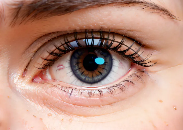 a close up of a cartoon eye with a white background, eye is looking into the past, round pupil, large eyes with visible pupils, centered eye, large grey eyes, grey colored eyes, large downslanted eyes, large round eyes, black centered pupil, gray eyes, dil...