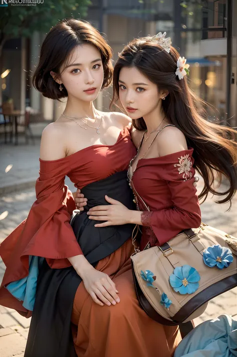 primitive,, (((two girls,duo,caressing the))),nikon z 85mm, award-winning glamorous photography,((best quality)), ((masterpiece)...