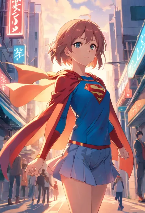 Nino Nakano Go-Tōbun no Hanayome has the Supergirl outfit