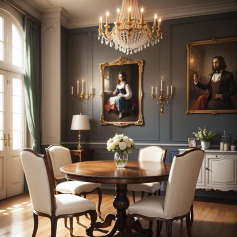 french dining room with Art and Decor