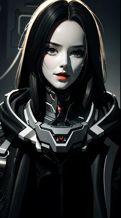 Cybernetic_Jawless, mask, mechanical parts, cybernetic, 1girl, looking at viewer, 8k, hd wallpaper