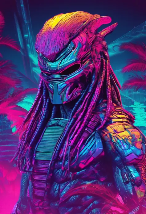 Predator，full bodyesbian，Authentic background