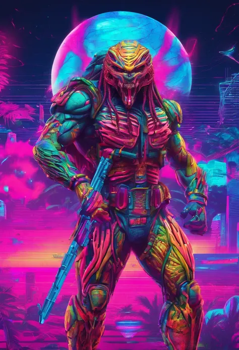 Predator，full bodyesbian，Authentic background