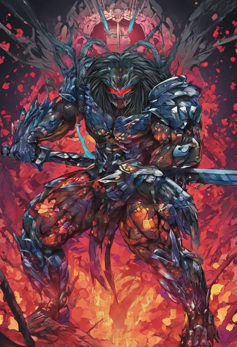 Predator，full bodyesbian，Authentic background