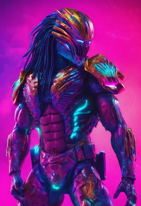 Predator，Full body photo，Authentic background