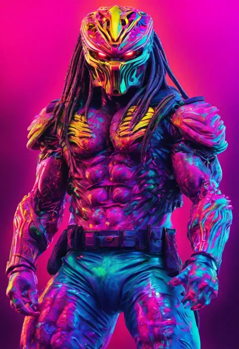 Predator，Full body photo，Authentic background