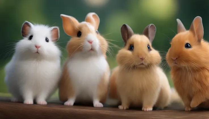 catss，doggy，edgBunny，One each for hamsters