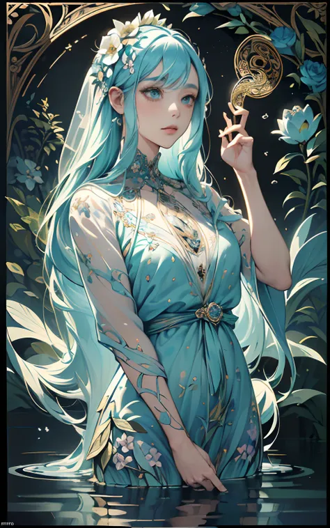 (masuter piece,best quality,ultra-detailed), (absurderes),(official art,beautifully aesthetic:1.2),1girll,(pop-art:1.2),(zentang...