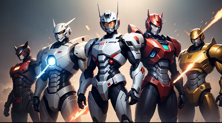 Different models of mechs，Mighty，Handsome，High-performance，Metallic