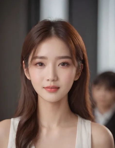 4k, High Resolution, Masterpiece, Best Quality, (Korean K-pop Idol), Face Highlighting, Pure, Girly, Flushing, 18-year-old smiling female classmate, Pure, Innocent, (Cinema Lighting), Clavicle, Morning, Soft Light, Dynamic Angle, [: (detailed face:1.2):0.2...