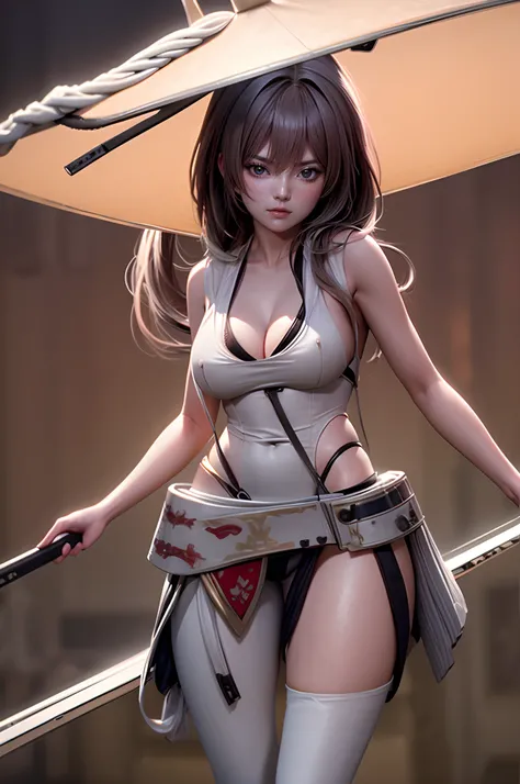 unparalleled masterpiece, ultra realistic 8k CG, perfect artwork, ((perfect female figure)), 1girl, with a Hat and a sword in her hand, artwork in the style of guweiz, guweiz, kantai collection style, from the Nikke